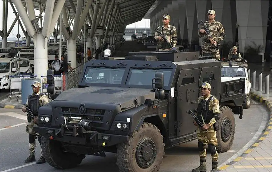 Central Industrial Security Forces of India test French Sherpa 4x4 armoured vehicle to protect New Delhi airport 925 001