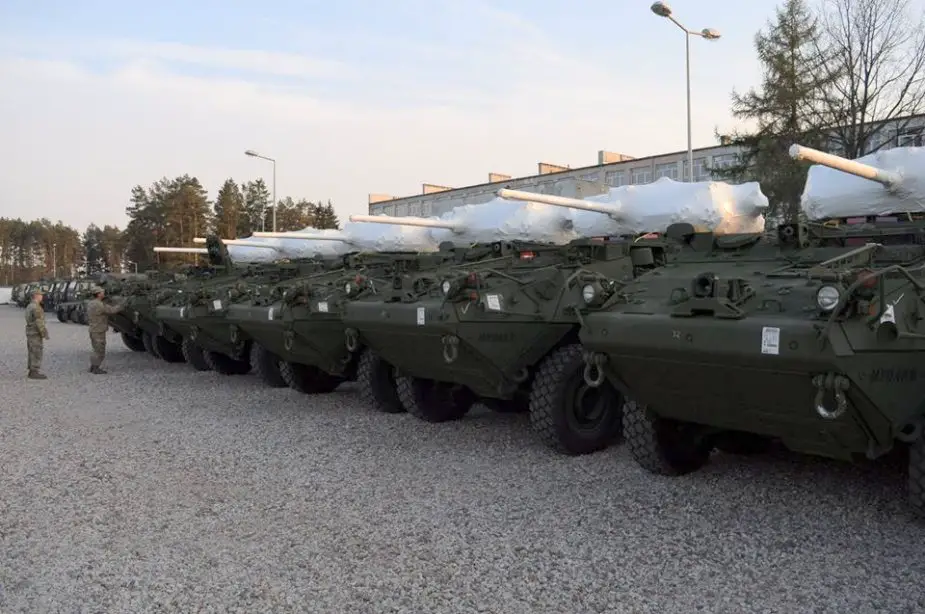 Stryker ICV Ds delivered to US 2nd Cavalry Rgt Battle Group Poland2