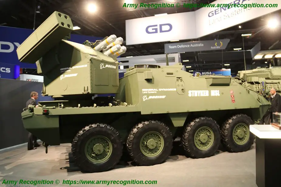New mobile SHORAD air defense system a priority for US Army General Dynamics Stryker MSL 925 001