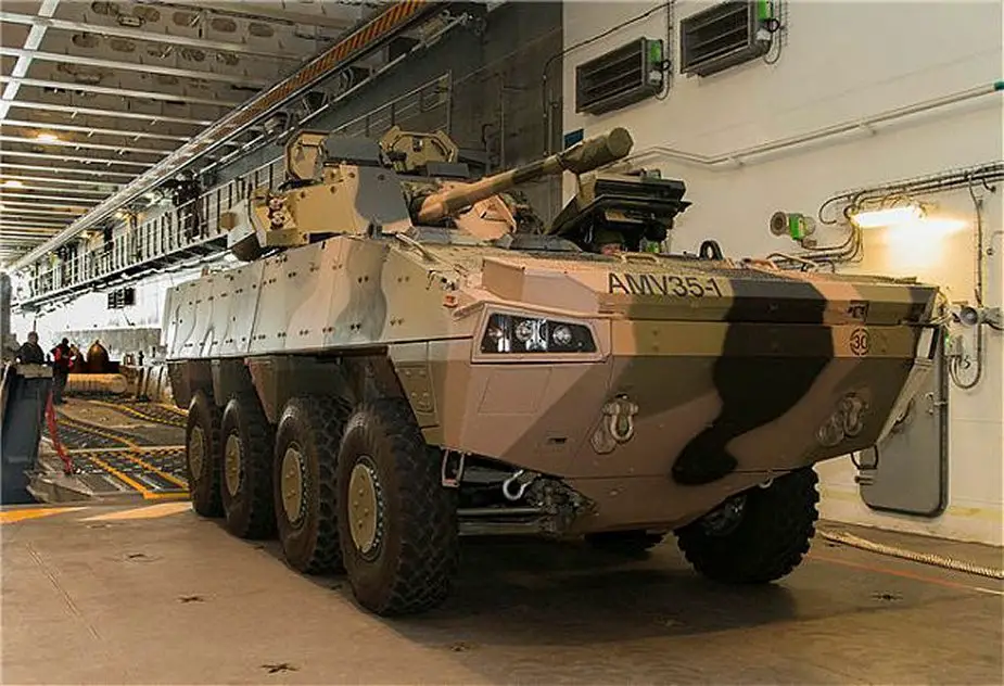 Australia technology transfer for AMV35 8x8 armored vehicle