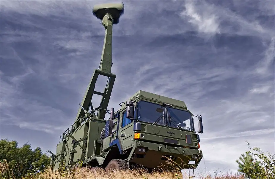 British army unveils its new Sky Sabre air defense missile system Giraffe Saab radar 905 001