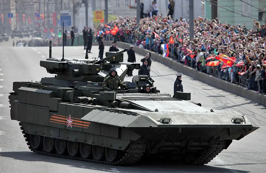 Russia Two battalions of T 14 Armata MBT tanks T 15 BMP IFV will enter in service 925 002