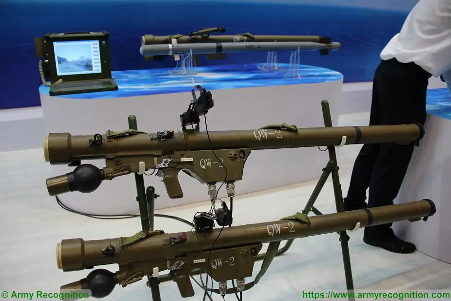 Chinese QW 2 MANPADS man portable air defense missile system in service with Turkmenistan army 925 002