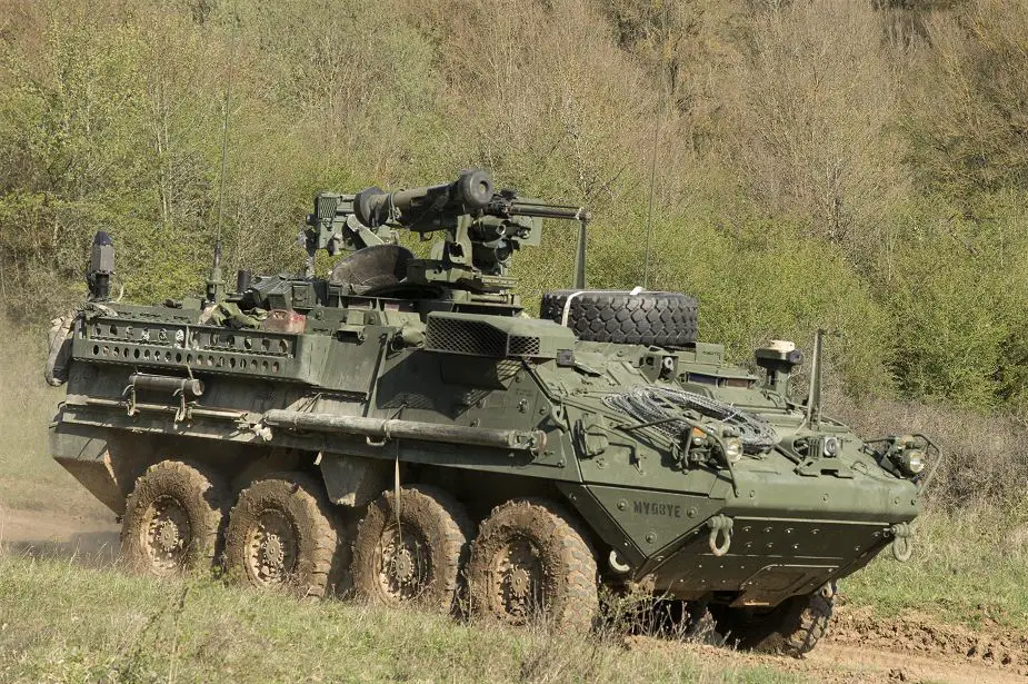 New Stryker armored with CROWS J Javelin missile turret for US troops in Europe 925 001