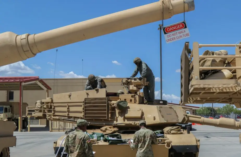 U.S. combat team receives first M1A2 SEPV 2 Abrams tanks following armor conversion