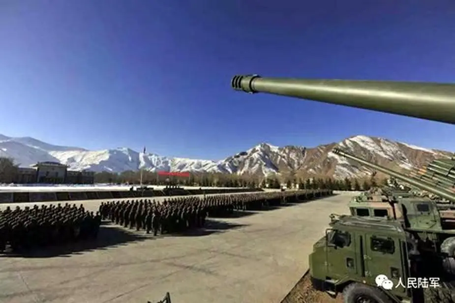 Chinese self propelled howitzers in Tibet bear different designation