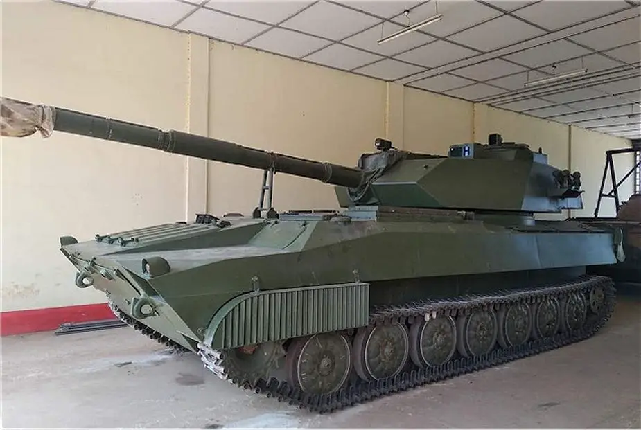 Myanmar army has developed new 105mm light tank based on 2S1 chassis 925 001
