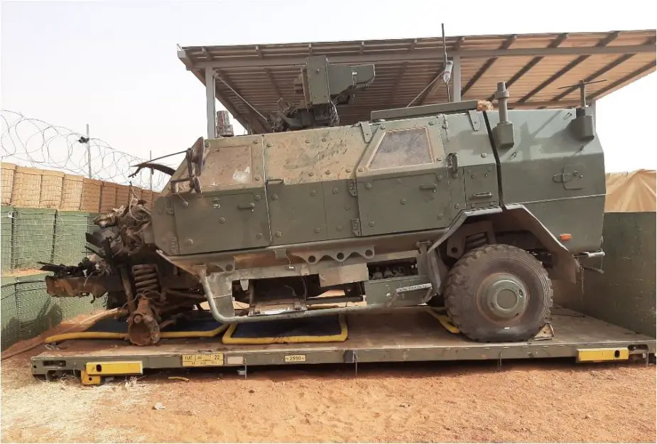 Belgian MPPV Dingo 2 destroyed by IED in Mali MINUSMA 6