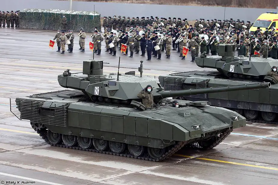 Russia to display four types of main battle ttanks at Victory Day 2021 military parade T 14 Armata 925 001