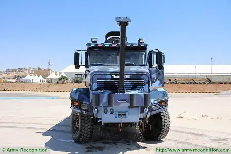 Thunder 2 4x4 tactical armoured truck personnel carrier police security vehicle Cambli Canada front view 002