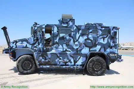Thunder 2 4x4 tactical armoured truck personnel carrier police security vehicle Cambli Canada left side view 002