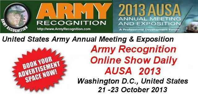Your advertising in the online daily news AUSA 2013 Army Recognition for request Click here 