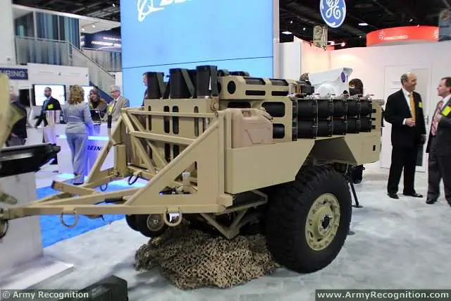 During the Association of the United States Army Annual Meeting and Exposition which was held from Oct. 13-15 in Washington, D.C., Boeing has unveiled a new version of its Phantom Badger combat support vehicle fitted with a 120mm mortar mounted at the rear of the vehicle. 