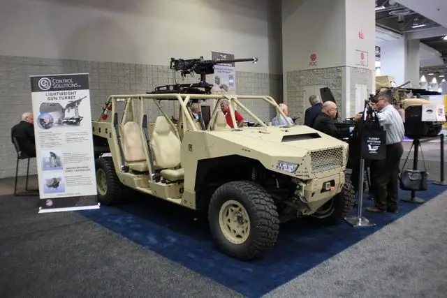 Control Solutions offers its Light Weight Gun Turret on Polaris Dagor 4x4 all-terrain vehicle 640 001
