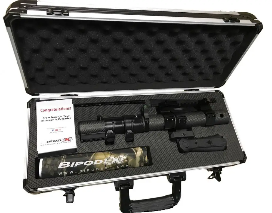 Accuracy Solutions BipodeXt new lightweight compact bipod Shot Show 2018 Las Vegas United States 925 002