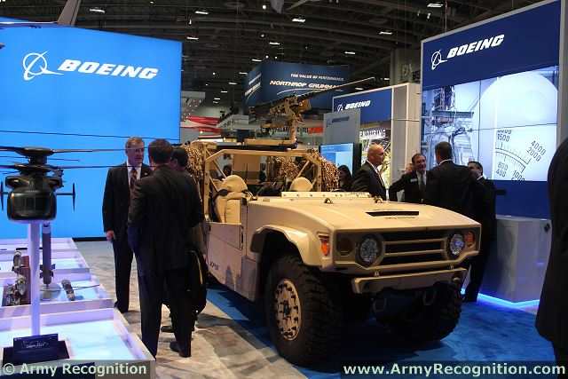 Boeing Phantom Badger ITV V-22 Internally Transportable Vehicle for Special Forces on display during AUSA 2013. Picture: Army Recognition