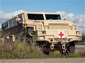 RG33 RG-33 HAGA Heavily Armoured Ground Ambulance data sheet specifications information description intelligence identification pictures photos images US Army United States American defense military BAE Systems 
