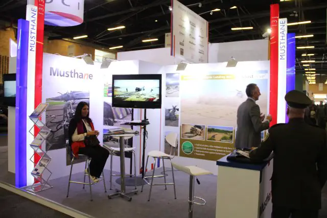 French company Musthane is presenting its smart Helicopter Landing Mat at Expodefensa 2015 640 001