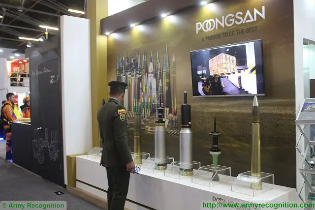 Poongsan ammunitions projectiles ExpoDefensa 2015 International Exhibition of Defense and Security in Colombia 640 001