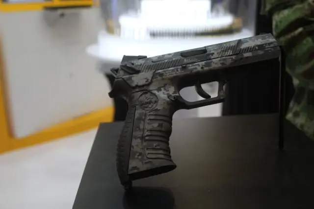 The new CORDOVA pistol from Indumil was showcased this week at Expodefensa 2015 640 001