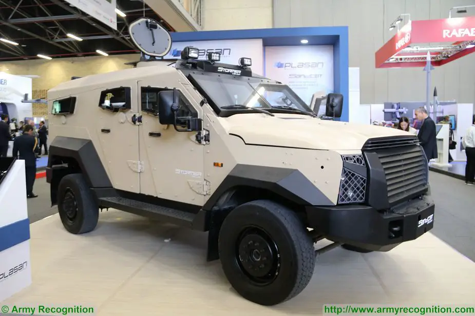 Plasan from Israel presents Sandcat Stormer 4x4 protected vehicle at ExpoDefensa 2017 925 001