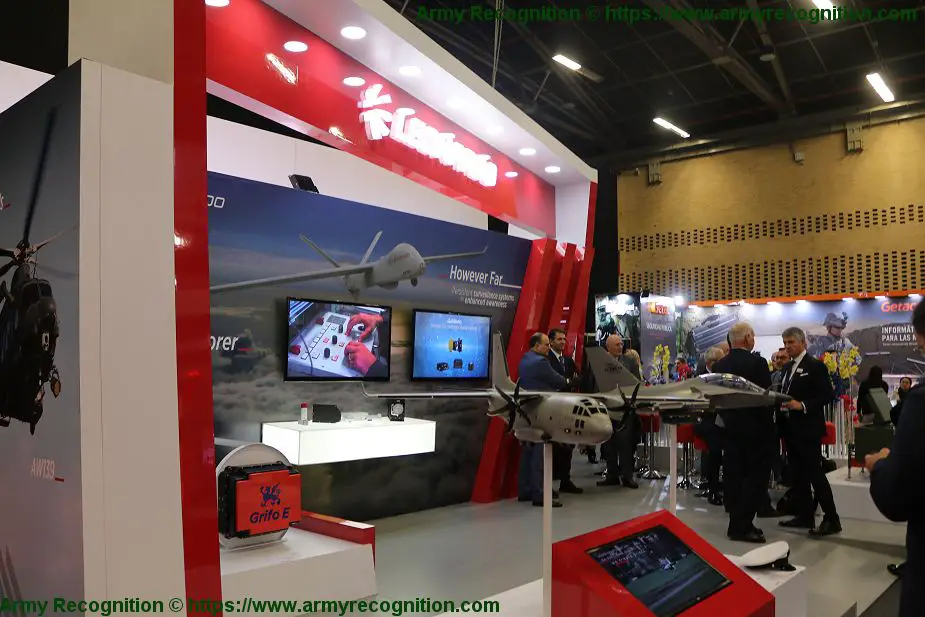 Leonardo showcases its full range of defense products in the fields of Land Air Navy ExpoDefena 2019 925 001