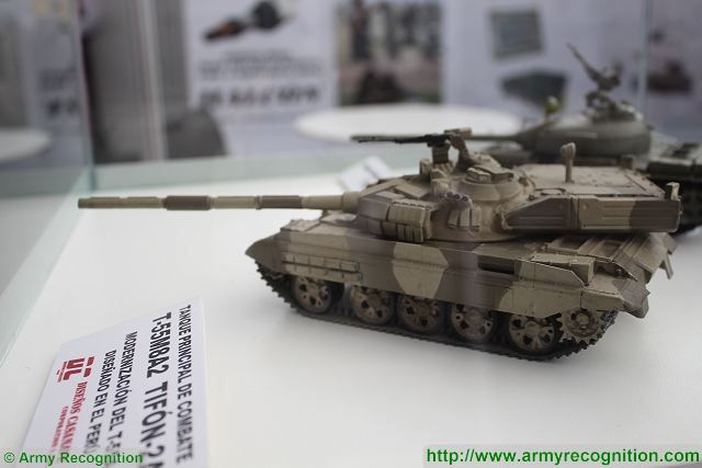 At SITDEF 20156, the Peruvian Defense Company Disenos Casanave proposes an upgraded package to modernize the Russian-made T-55 main battle tank in service with the Peruvian Army since many years. 