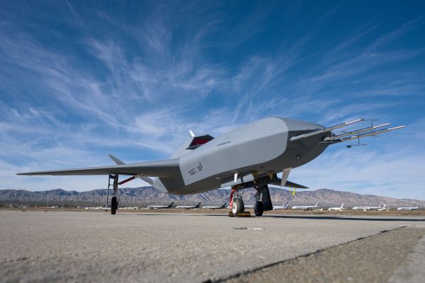 The YFQ-48A Talon Blue is Northrop Grumman’s autonomous wingman developed within the Project Talon portfolio to support future U.S. Air Force combat autonomy requirements. (Picture source: Northrop Grumman)