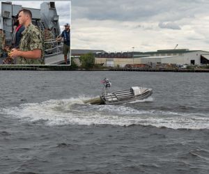U.S. Naval Academy midshipmen train aboard Yard Patrol craft during the inaugural YP NEXT program in Annapolis, Maryland, integrating robotic and autonomous systems with traditional seamanship and navigation. (Picture source : U.S. Navy)
