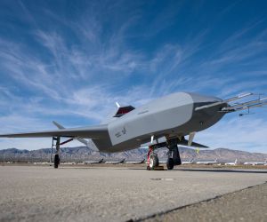 The YFQ-48A Talon Blue is Northrop Grumman’s autonomous wingman developed within the Project Talon portfolio to support future U.S. Air Force combat autonomy requirements. (Picture source: Northrop Grumman)