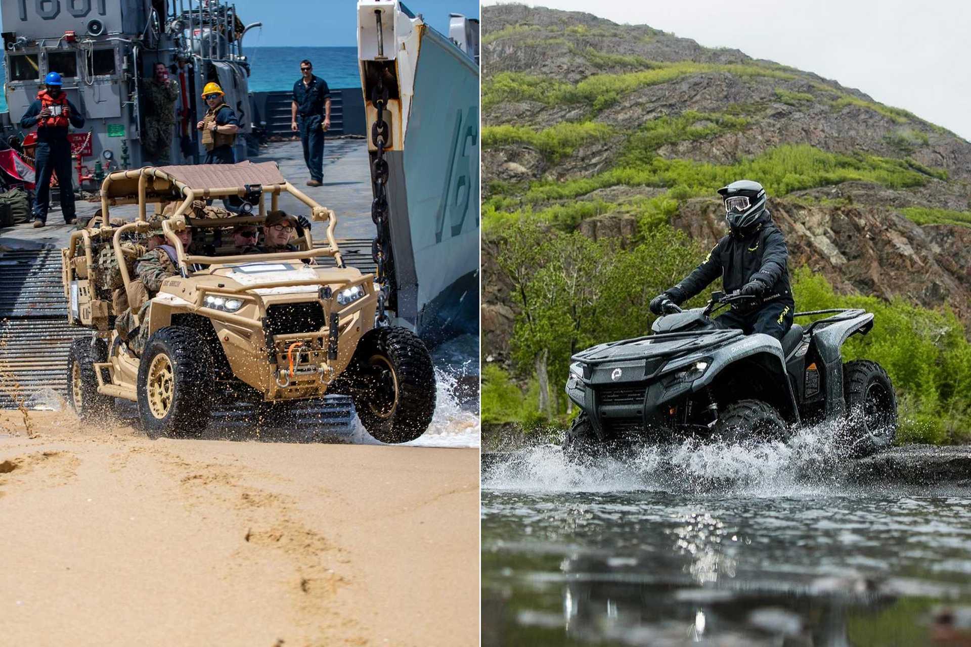 Within the Belgian Special Operations Regiment, the Polaris MRZR D4 will likely serve for rapid team transport and mission support across difficult terrain, while the Can-Am Outlander Max Pro HD7 will be used for reconnaissance, liaison, and quick access tasks. (Picture sources: Polaris Government & Defense and Can-Am Off-Road)