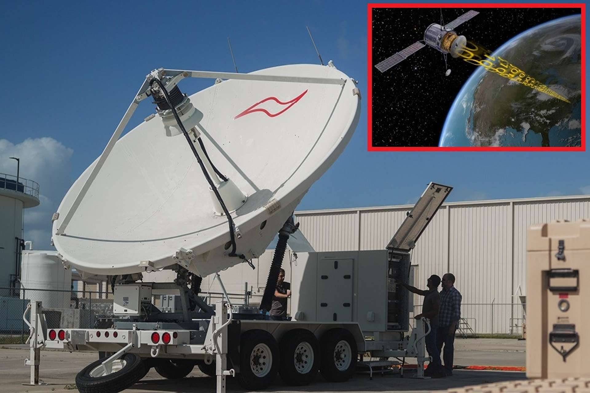 The delivery of the first operational Meadowlands satellite jammer marks a key step in strengthening the U.S. Space Force’s ability to conduct non-kinetic space warfare by disrupting adversary satellite communications from the ground (Picture Source: L3Harris Technologies)