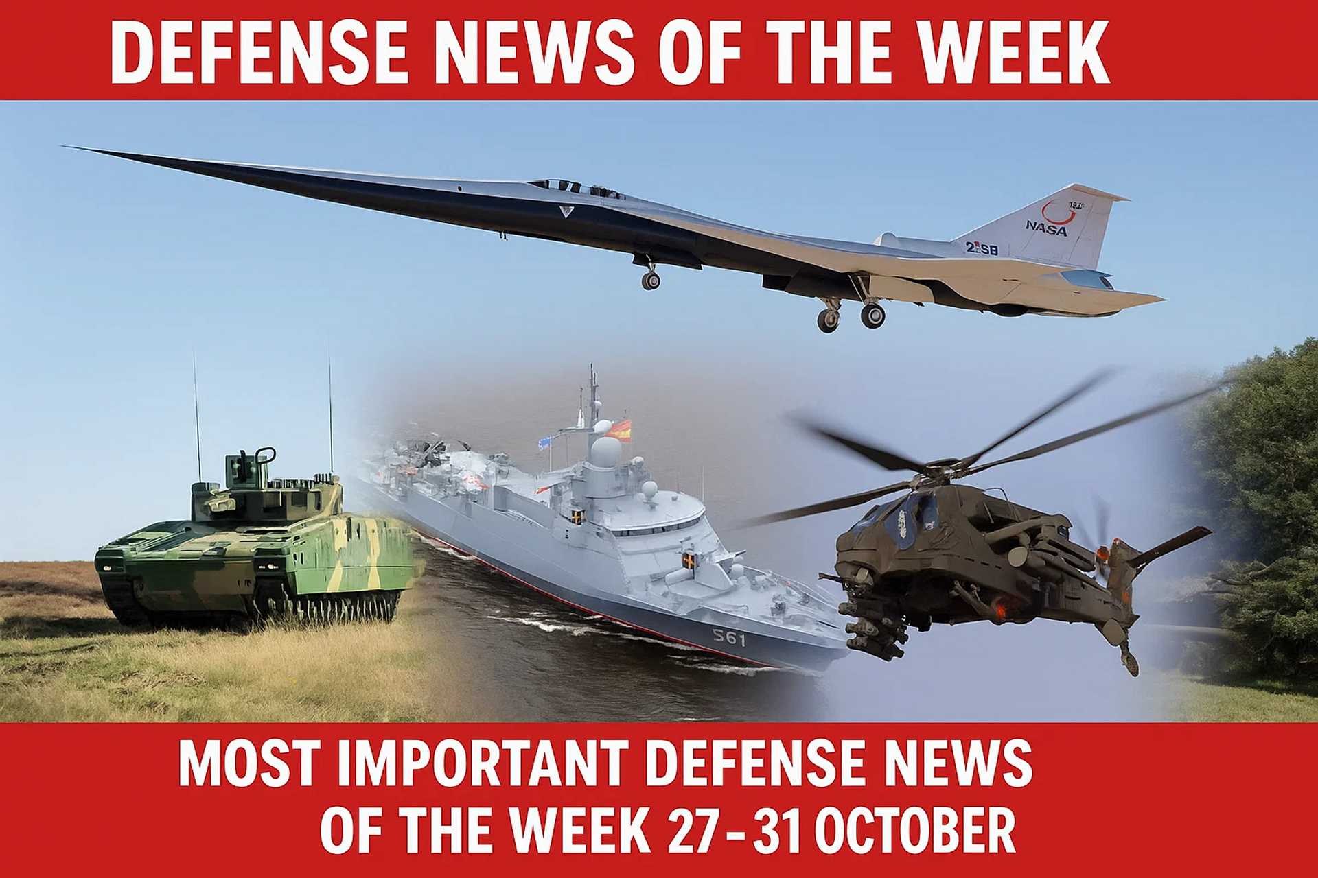 A snapshot of this week’s defense milestones: the X-59’s first flight, new European armored vehicles, naval moves, and next-gen combat systems.