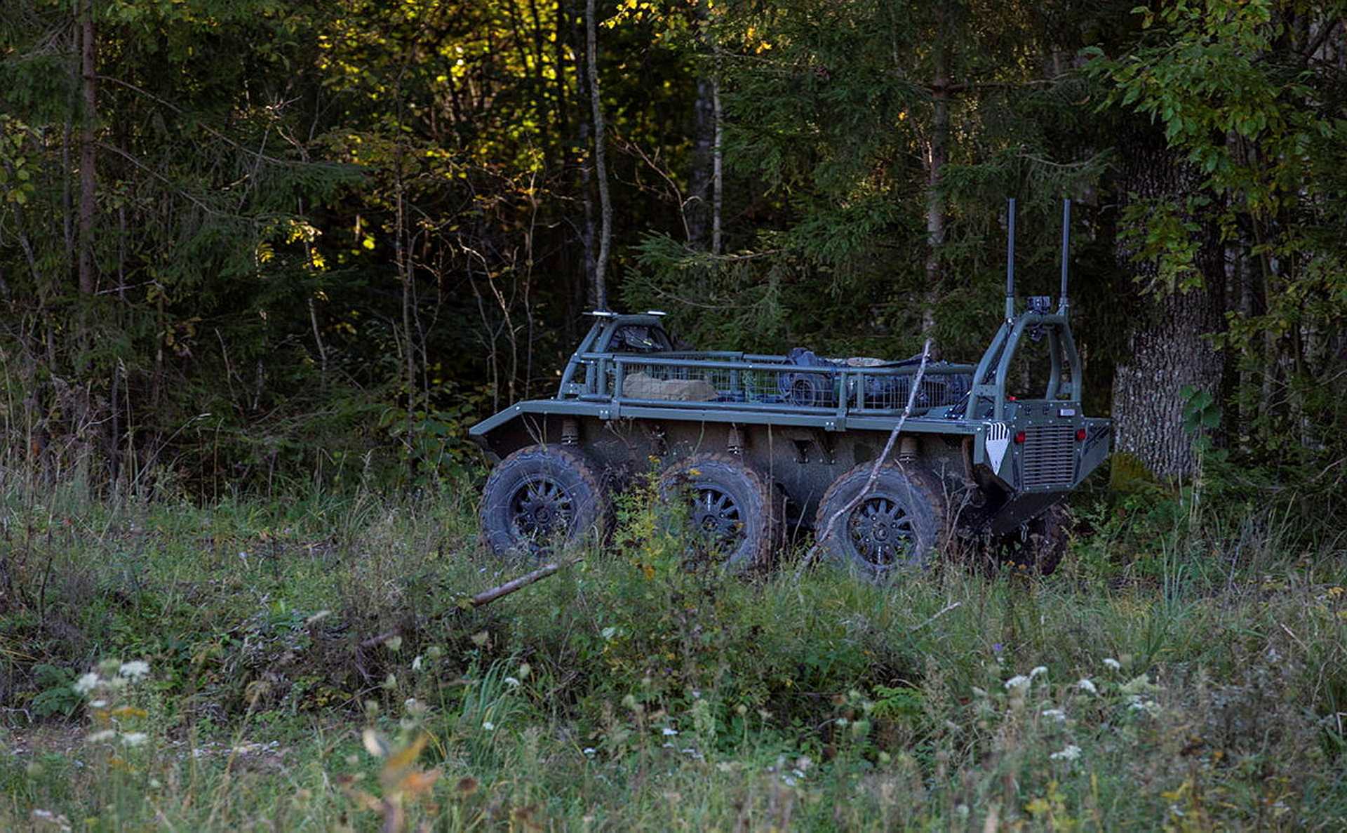 The Black Watch, 3rd Bn The Royal Regiment of Scotland, demonstrating their capabilities as an infantry battalion of the British Army, here a Viking unmanned resupply vehicle is being used. 