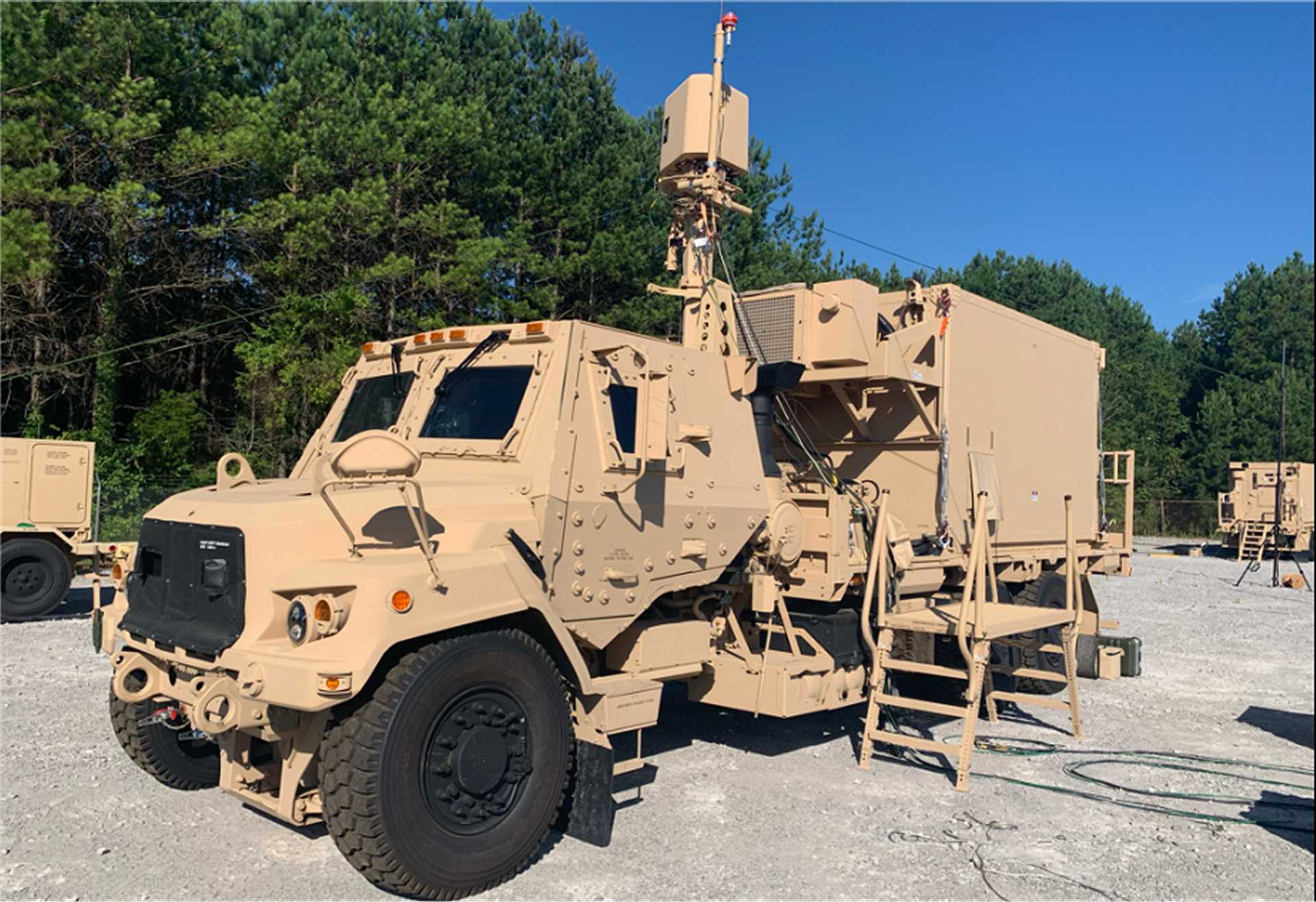 Pictured above is the Engagement Operations Center, the central hub for data processing and communications within the Integrated Battle Command System (IBCS).