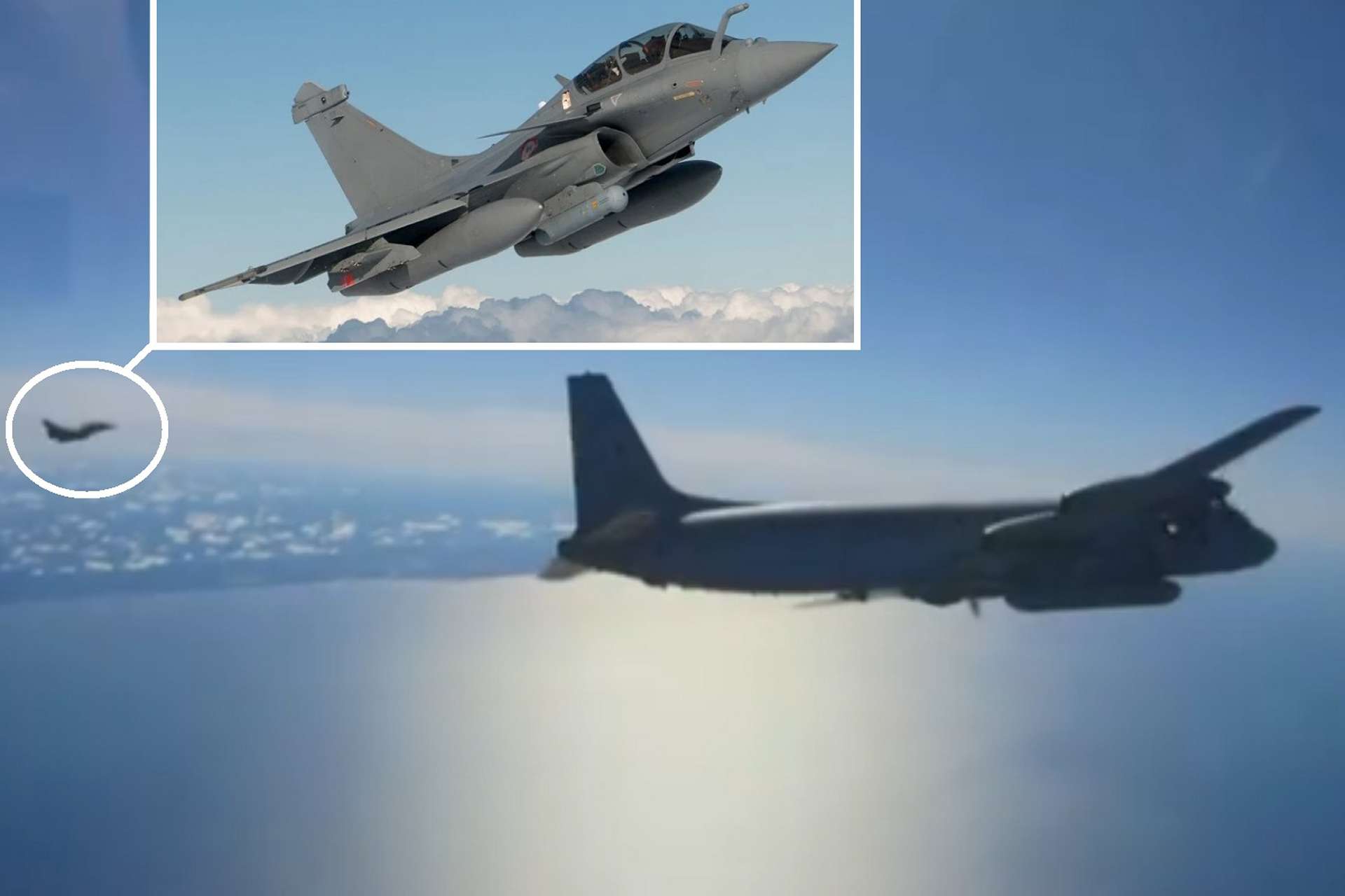 French Rafale B fighters scrambled from Lithuania under NATO Baltic Air Policing to intercept and escort a Russian Il-20 reconnaissance aircraft over the southern Baltic Sea, underscoring allied readiness and the strategic importance of air surveillance on NATO&rsquo;s eastern flank (Picture source: NATO).