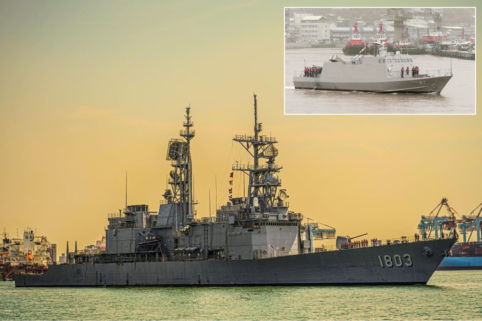 The exercises may involve Kuang Hua VI missile boats for coastal anti-ship defense and Kidd-class destroyers providing area air defense with long-range radar detection and SM-2 interceptors. (Picture source: WikiCommons)