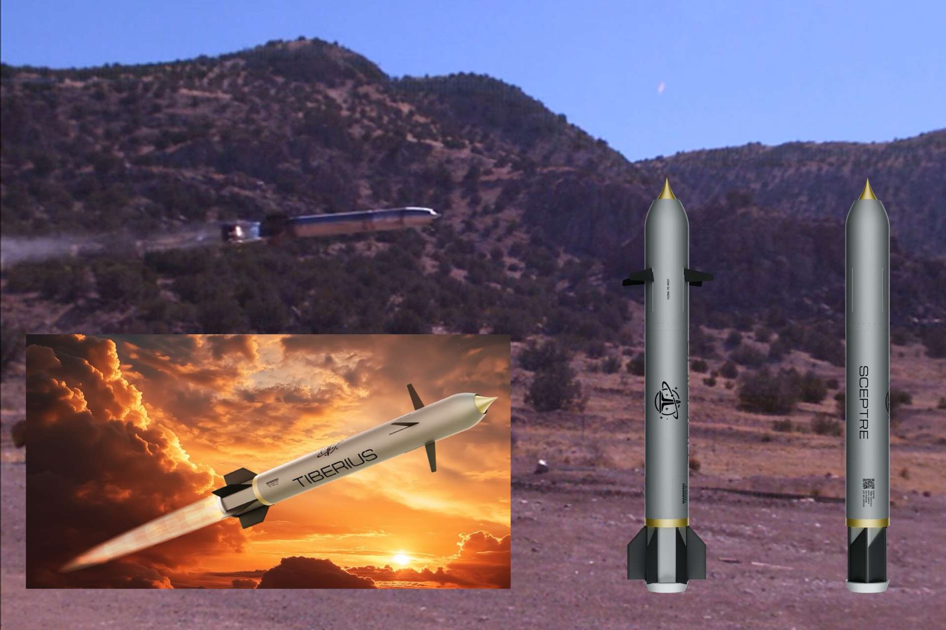 Tiberius Aerospace’s Sceptre is a 155mm liquid-fuelled ramjet artillery round designed to deliver missile-like, precision-guided strikes beyond 140 km from standard NATO howitzers without requiring launcher modifications (Picture Source: Tiberius Aerospace)