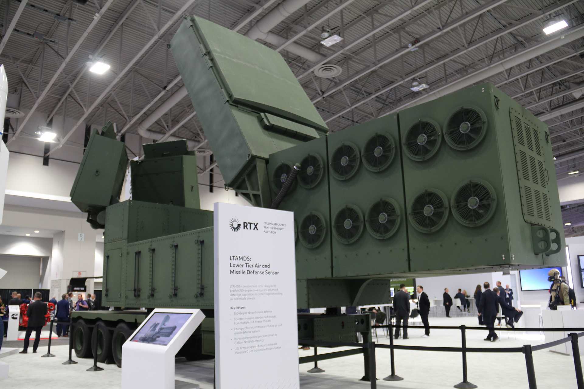 LTAMDS (Lower Tier Air and Missile Defense Sensor) is the U.S. Army’s next-generation 360-degree AESA radar, designed to detect, track, and support interception of ballistic missiles, cruise missiles, and drones under complex, multi-directional attack conditions.