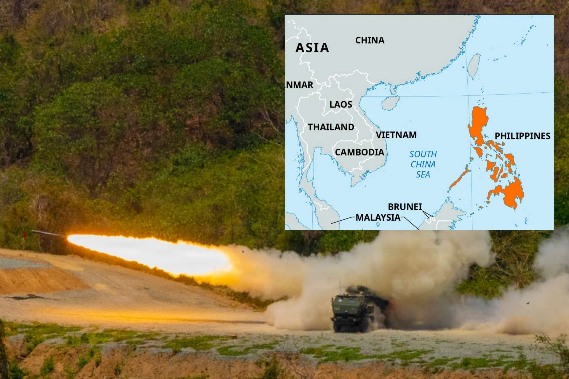 A U.S. HIMARS live-fire during Salaknib 2026 in the Philippines highlights a growing shift toward long-range precision strike in allied Indo-Pacific defense planning (Picture Source: U.S. Army / Britannica)