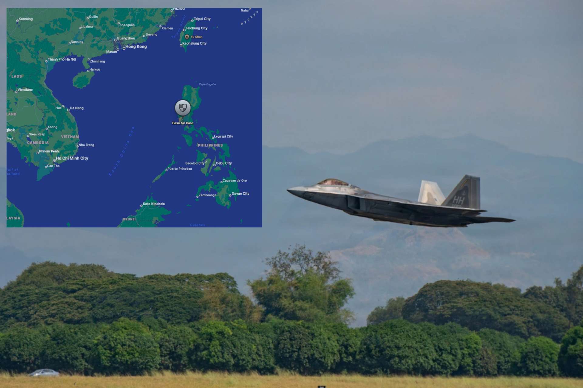 U.S. F-22 Raptors deployed to the Philippines and flew combat training sorties from Basa Air Base, positioning stealth airpower near key Indo-Pacific flashpoints to counter rising Chinese military activity (Picture Source: U.S. Air Force)