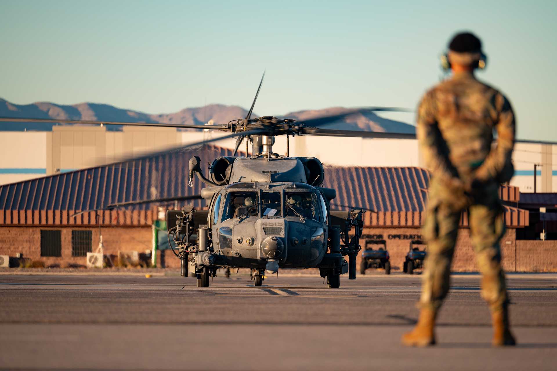 The current configuration of the HH-60W lacks an active infrared countermeasure capability and relies solely on missile warning systems without a means to defeat incoming threats, exposing the helicopter to infrared-guided missiles such as MANPADS. (Picture source: US Air Force)