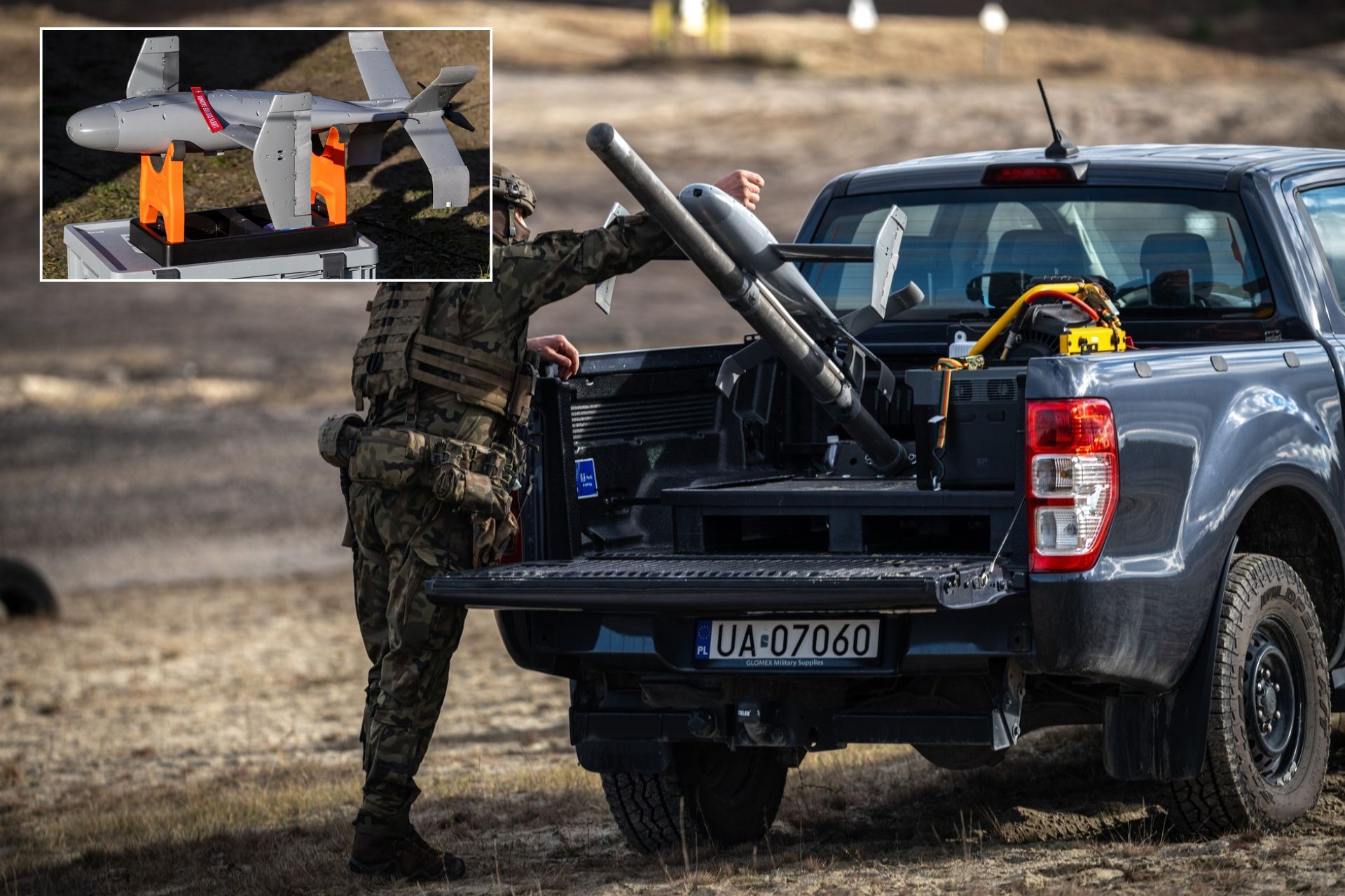 The Merops system is built around the Surveyor interceptor drone, a lightweight propeller-driven system designed for rapid interception (Picture source: NATO)