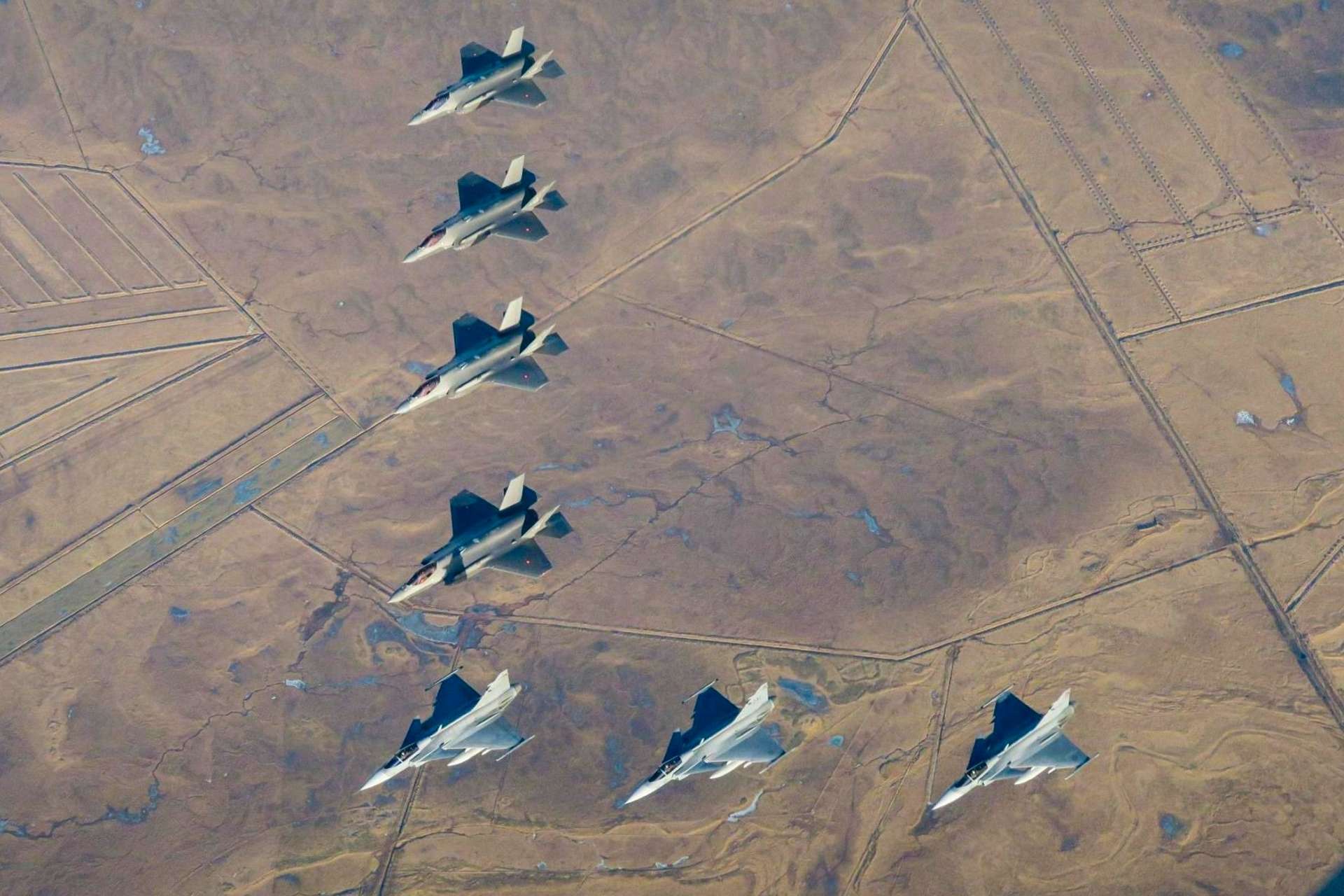 NATO&rsquo;s Arctic Sentry operation has brought Swedish Gripen, Danish F-35, and German Eurofighter jets to Iceland, strengthening Allied air policing and deterrence across the strategically vital High North corridor (Picture Source: NATO)