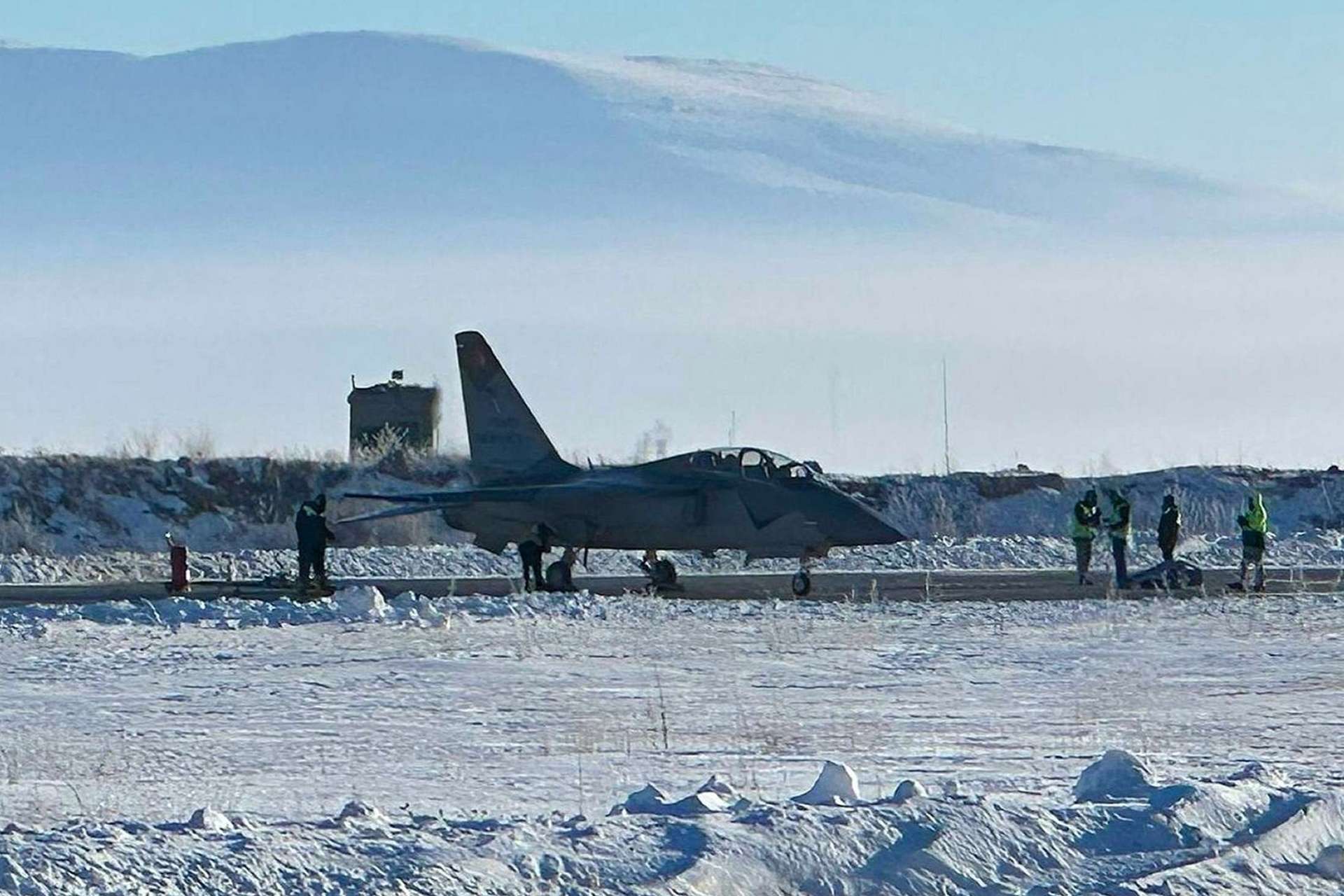 The cold-weather trials in Erzurum evaluated the H&uuml;rjet&rsquo;s performance across ground and flight operations in subzero conditions representative of real-world air force basing environments (Picture Source: Anadolu Agency)