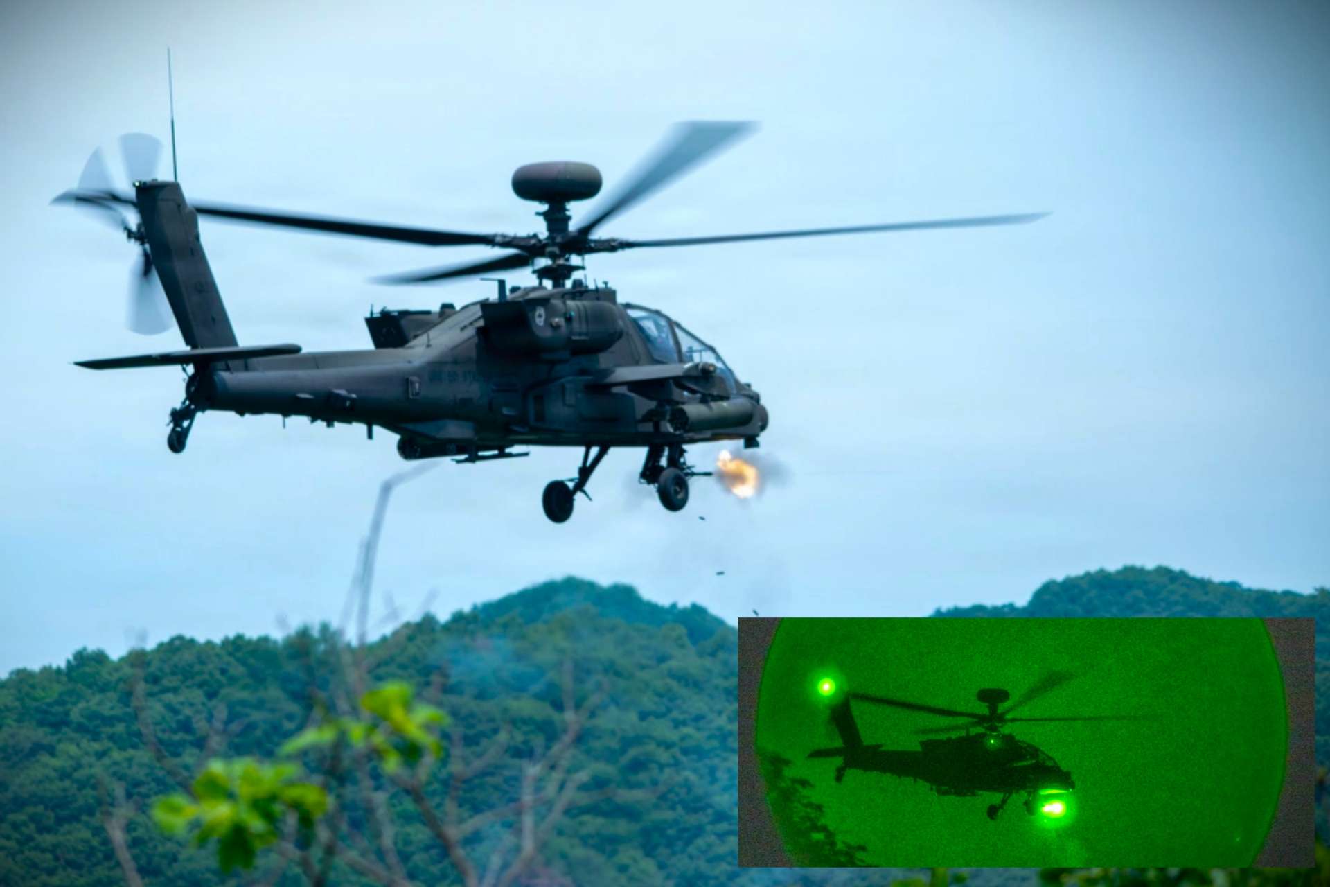 U.S. Army AH-64 Apache crews conducted live-fire day and night aerial gunnery training in South Korea, sharpening combat readiness and rapid-response capabilities for potential contingencies on the Korean Peninsula (Picture Source: U.S. Army)