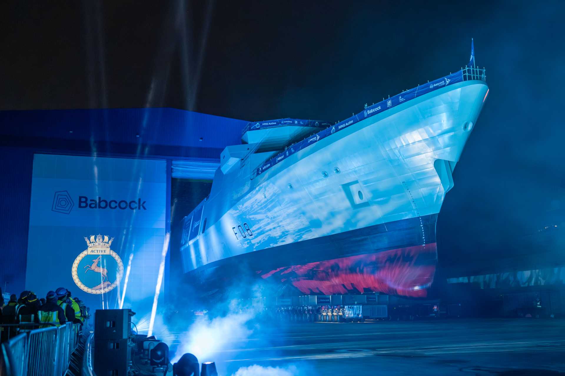 The HMS Active, whose construction began with a steel cutting ceremony in January 2023, is the second vessel of the Type 31 Inspiration-class frigates and the thirteenth Royal Navy ship to carry the name Active. (Picture source: UK Navy)