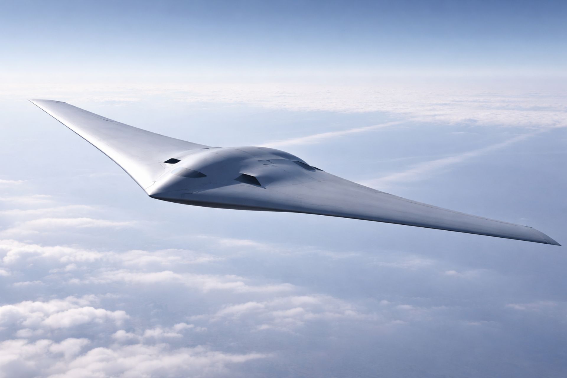 Concept illustration of a stealth High Altitude Long Endurance drone commonly referred to as the RQ-180 (Picture source: Editing content from Army Recognition Group)