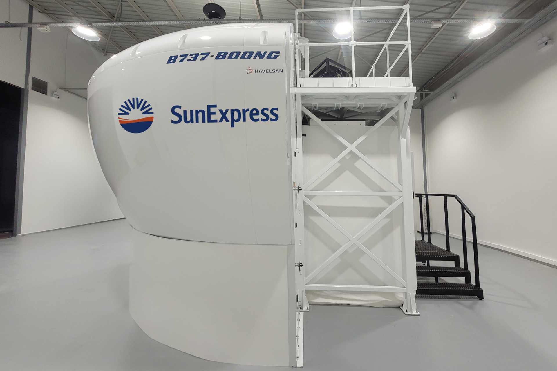 The simulator delivered by Havelsan in Antalya is a Flight Training Device Level 2 (FTD Level 2), which is a certified ground-based training simulator that replicates the cockpit configuration, systems behavior, and flight dynamics of a specific aircraft type. (Picture source: Havelsan)