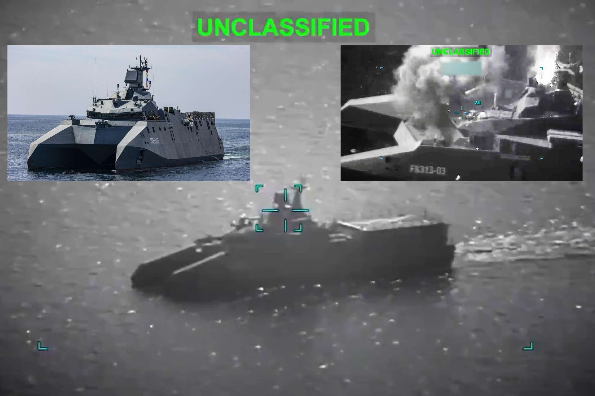 U.S. forces struck Iran’s IRGC Navy missile corvette IRIS Shahid Sayyad Shirazi during Operation Epic Fury on March 4, 2026, damaging one of Tehran’s newest Shahid Soleimani-class warships near the Strait of Hormuz and further eroding Iran’s naval capabilities in the Gulf (Picture Source: U.S. CENTCOM / Iranian Media)
